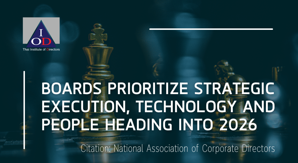 Boards Prioritize Strategic Execution, Technology and People Heading into 2026