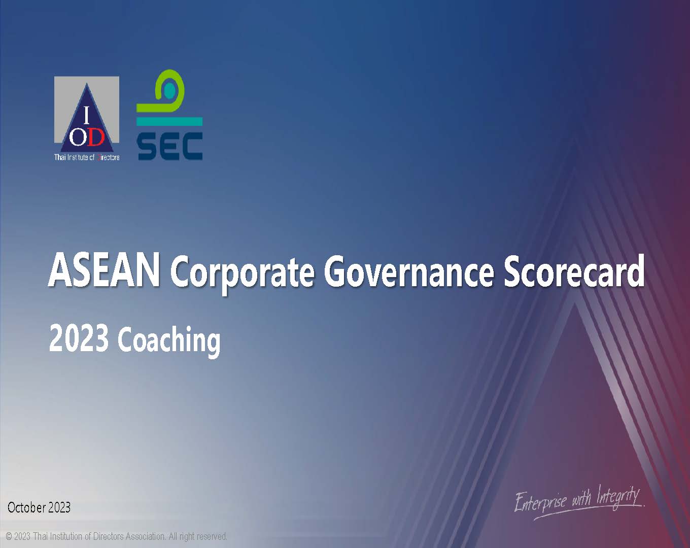 ASEAN Corporate Governance Scorecard (ACGS) 2023