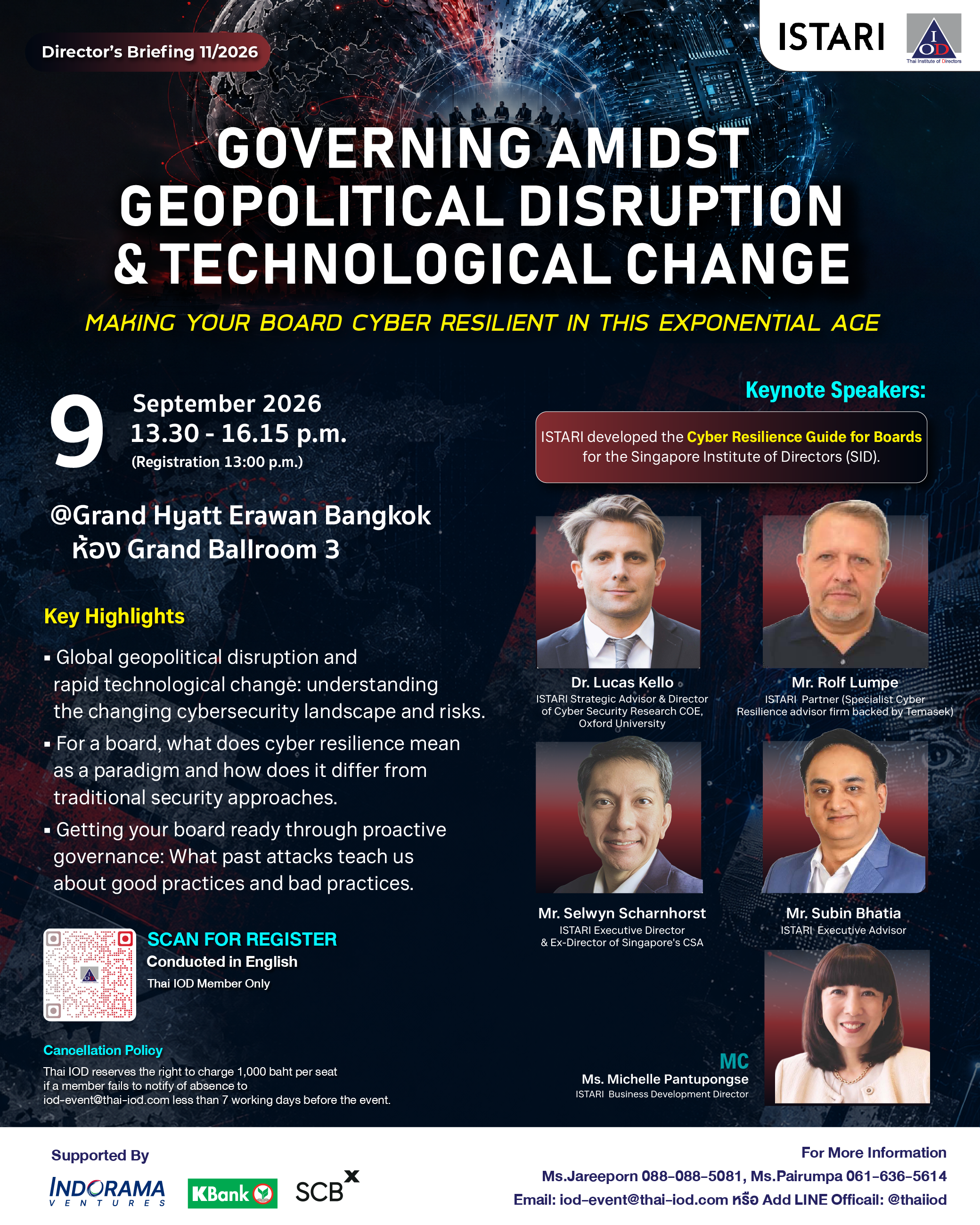 Directors Briefing 11/2026: Governing Amidst Geopolitical Disruption & Technological Change Making Your Board Cyber Resilient in this Exponential Age