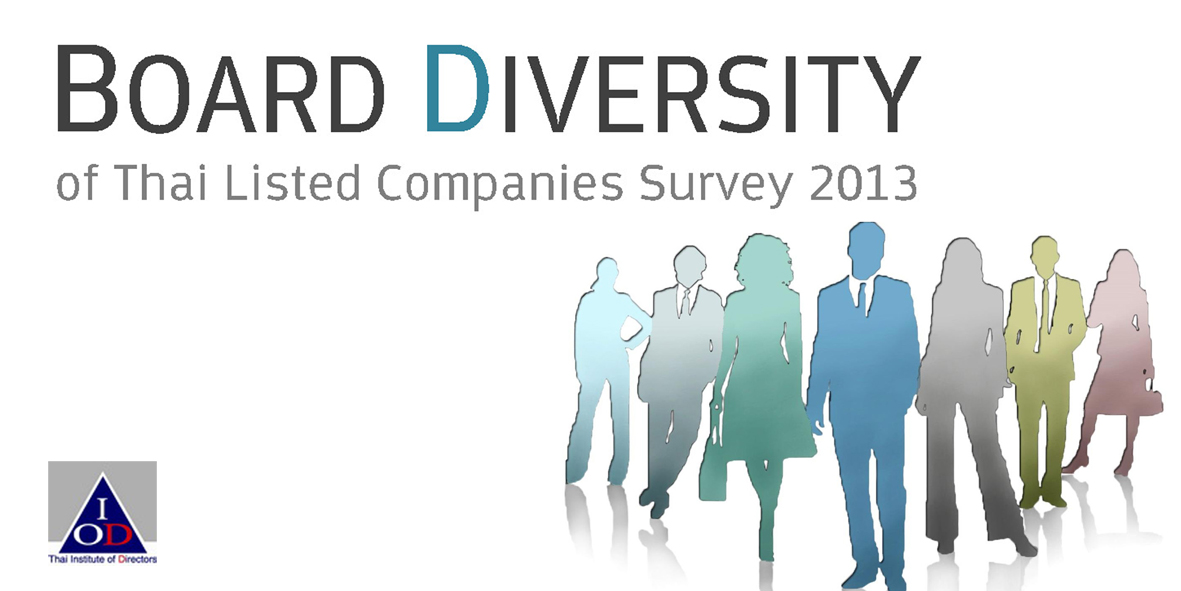 รายงานผลสำรวจ Board Diversity ของบริษัทจดทะเบียนไทย 2556