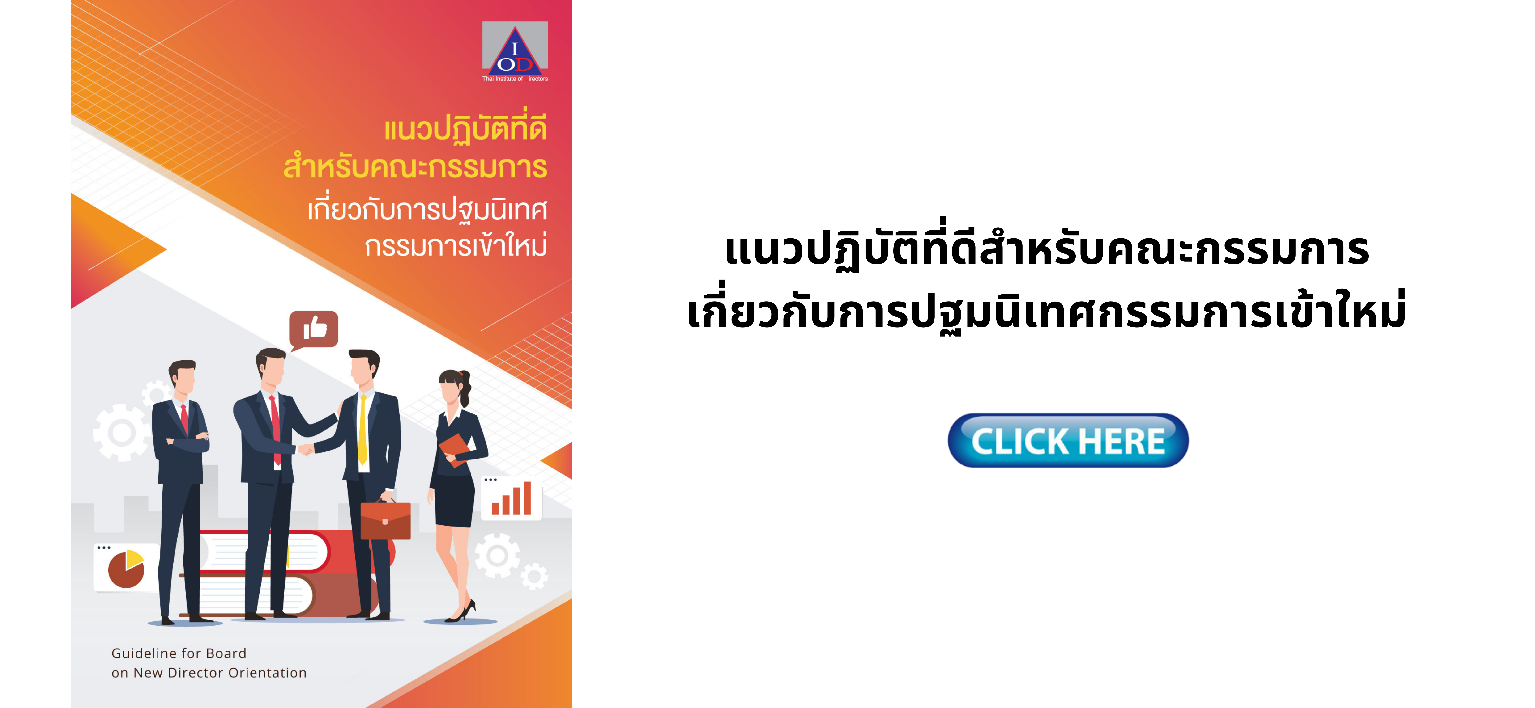 แนวปฏิบัติที่ดีสำหรับคณะกรรมการเกี่ยวกับการปฐมนิเทศกรรมการเข้าใหม่